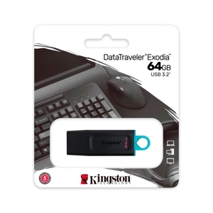 USB3.2 Gen1 DataTraveler Exodia M Negro + Azul (KINGSTON)